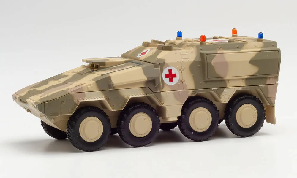 Herpa 745161 GTK Boxer Sanitätsfahrzeug dekoriert