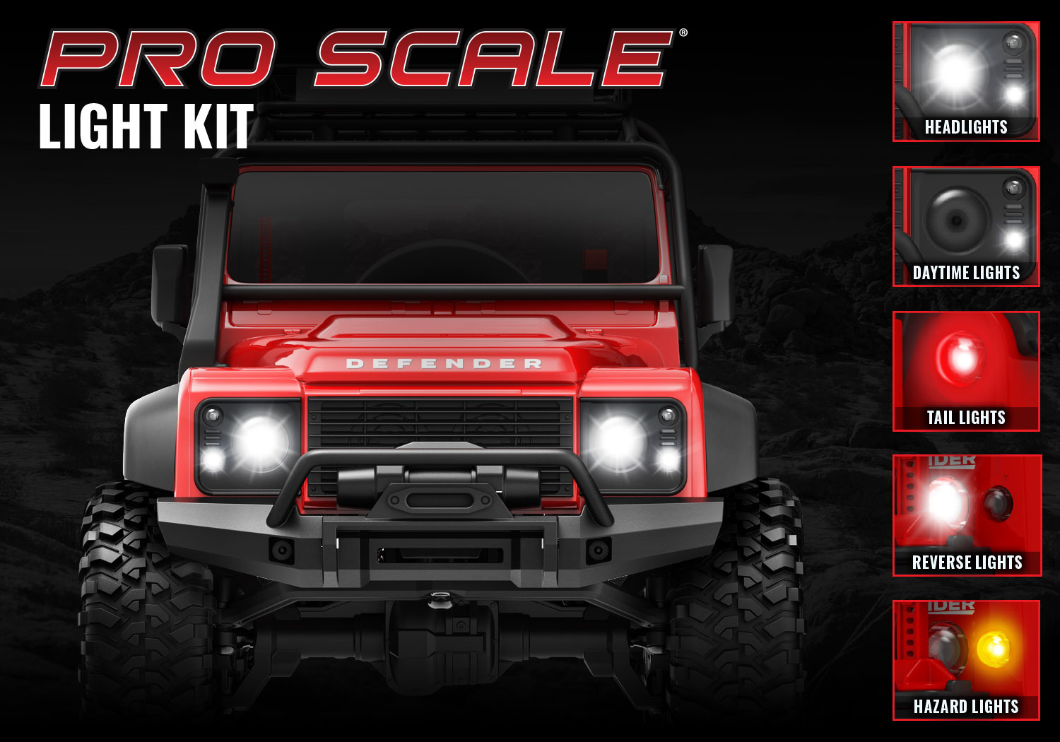 TRAXXAS® 9784 TRX-4M Defender Pro Scale LED-Light-Kit