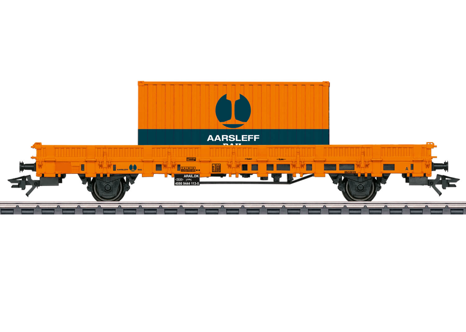 Märklin Spur H0 46933 Niederbordwagen Kls Aarsleff Rail A/S