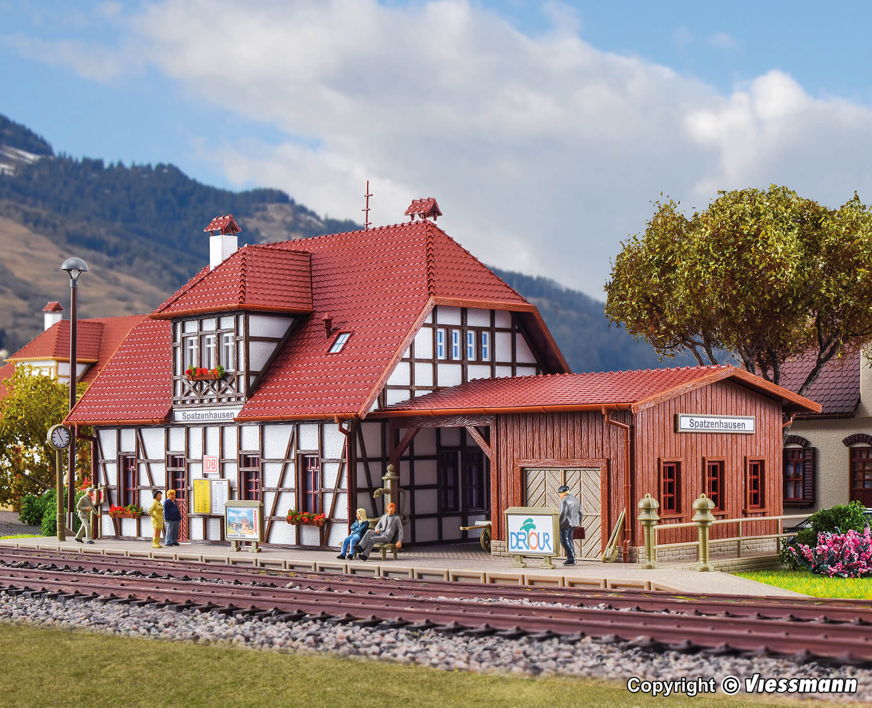 H0 Vollmer 43501 Bahnhof Spatzenhausen