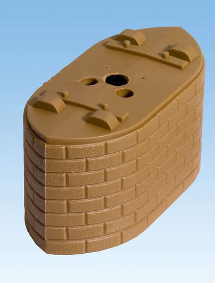 Pontonpfeiler-Elemente, 5 Stück, 3 cm