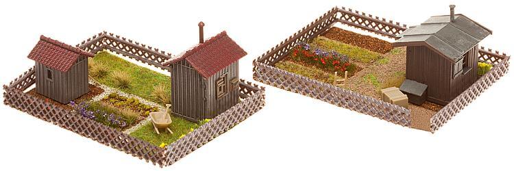 Faller 180494 H0 2 Schrebergärten mit Schuppen