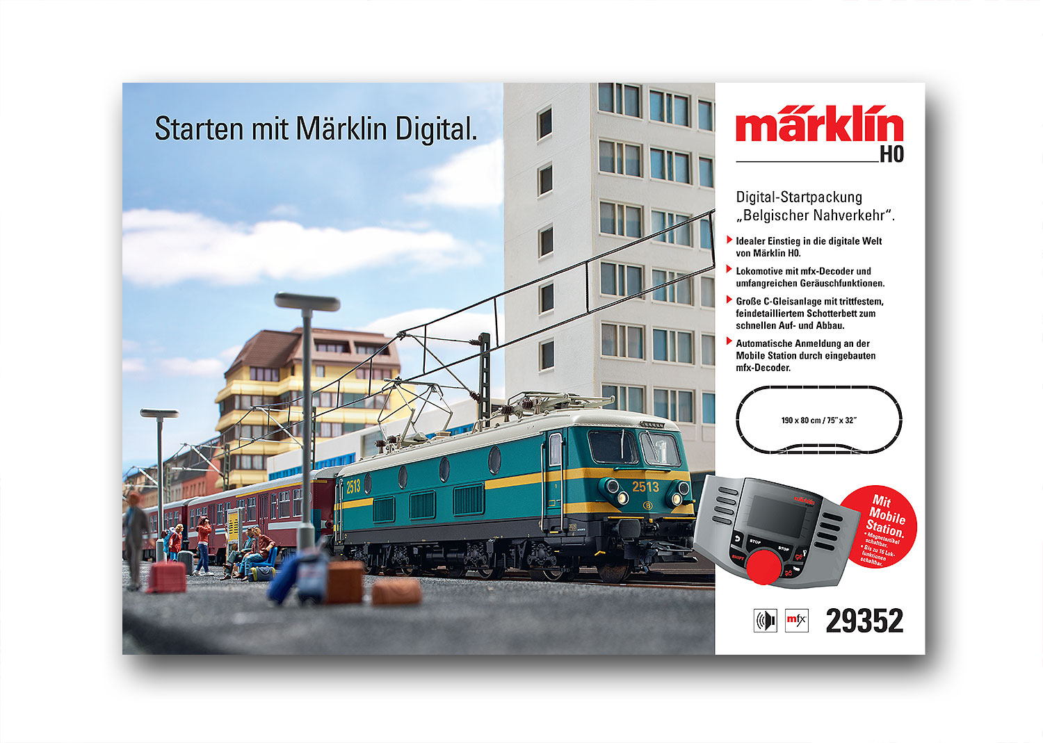 Märklin 29352 Digital-Startpackung Belgien Serie 25
