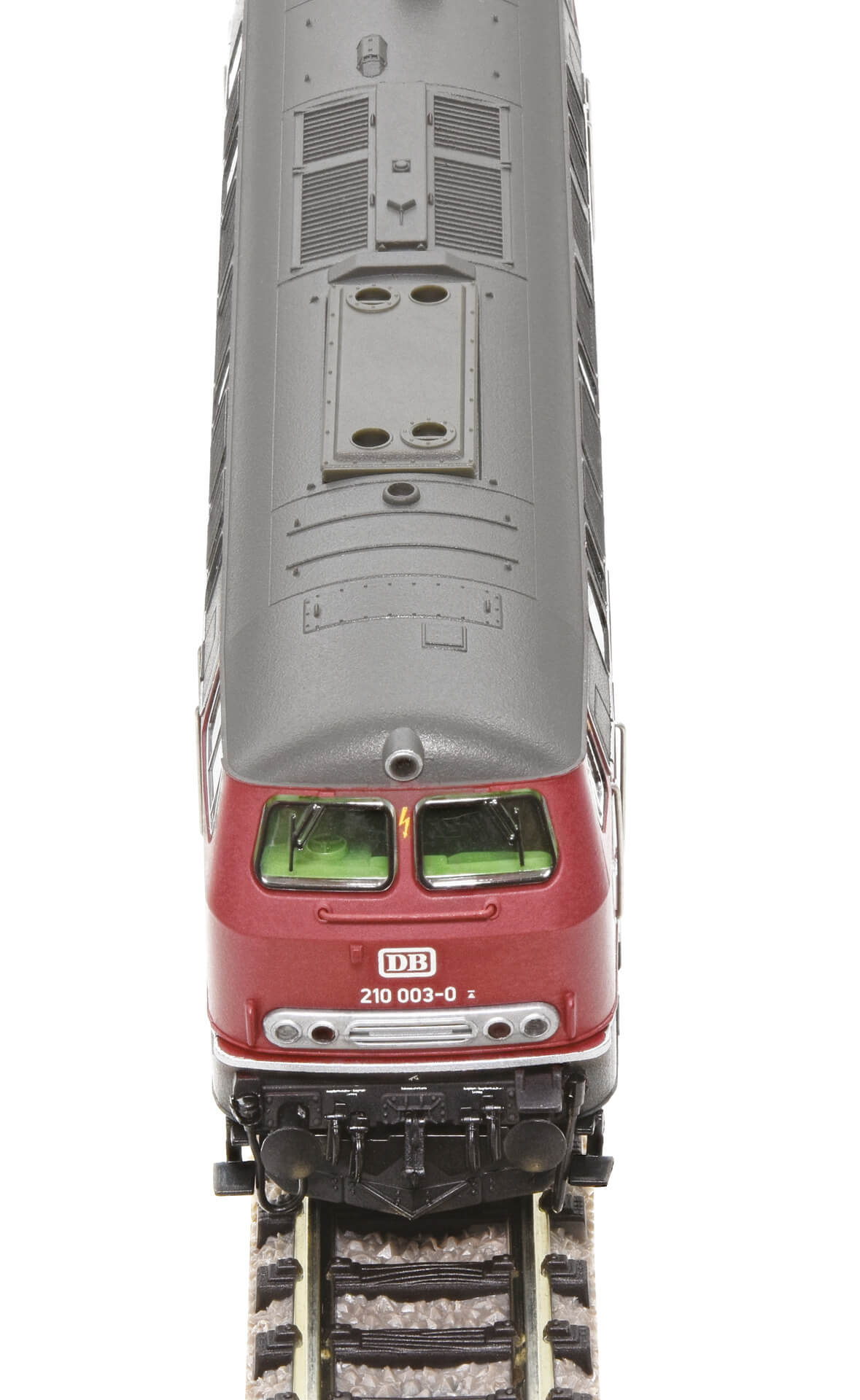 FLEISCHMANN 724210 Spur N Diesellokomotive BR 210 der DB altrot mit Gasturbinenantrieb analog