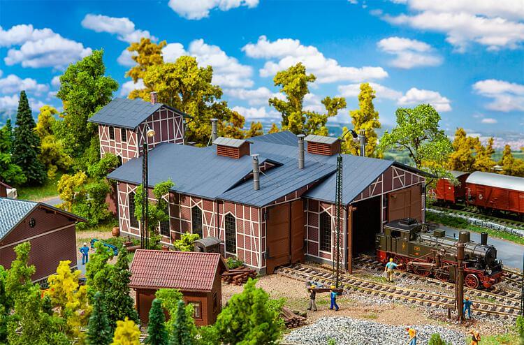 H0 Faller 191769 Lokschuppen 3-ständig