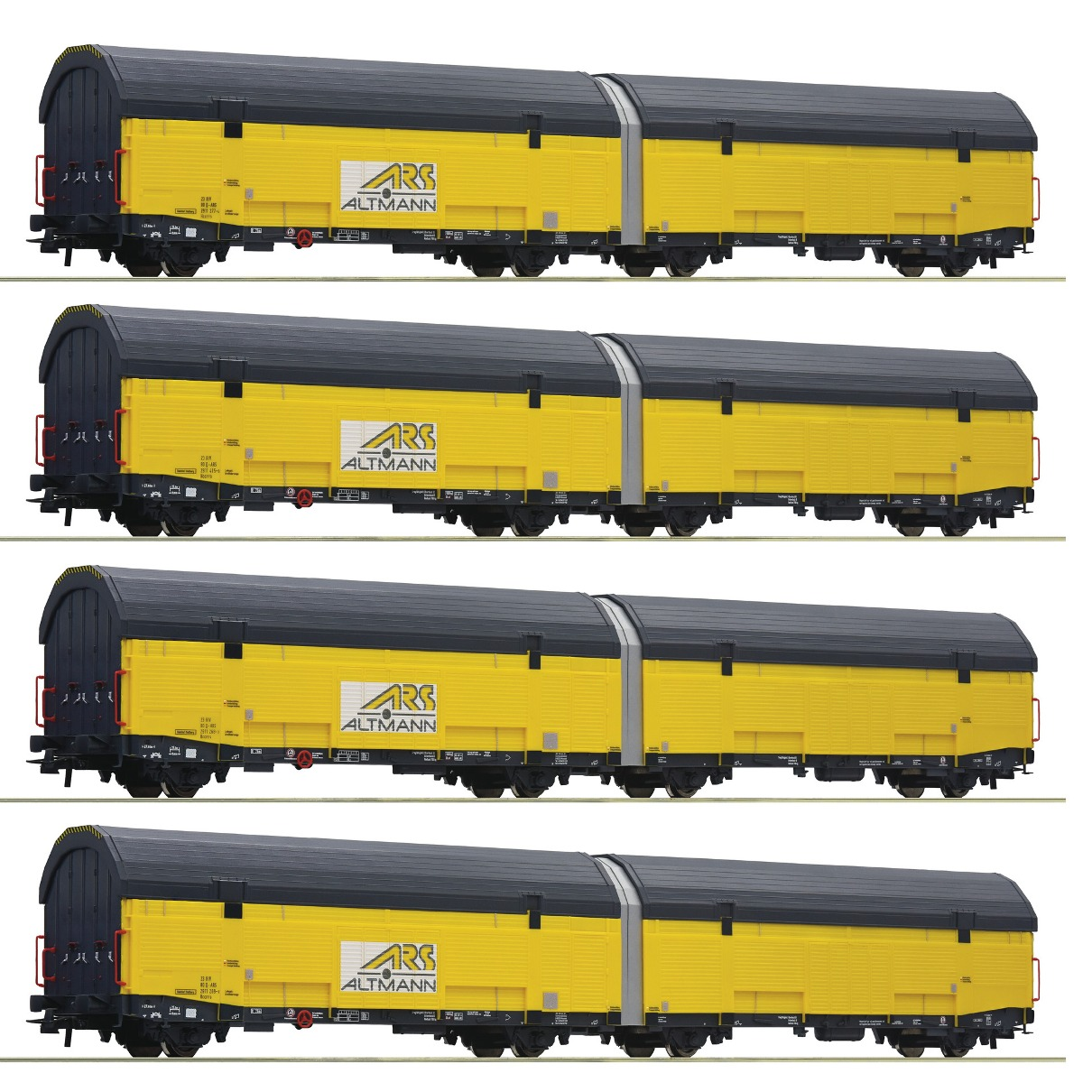 Roco 77049 4-tlg. Set Autotransport Hccrrs ARS Altmann