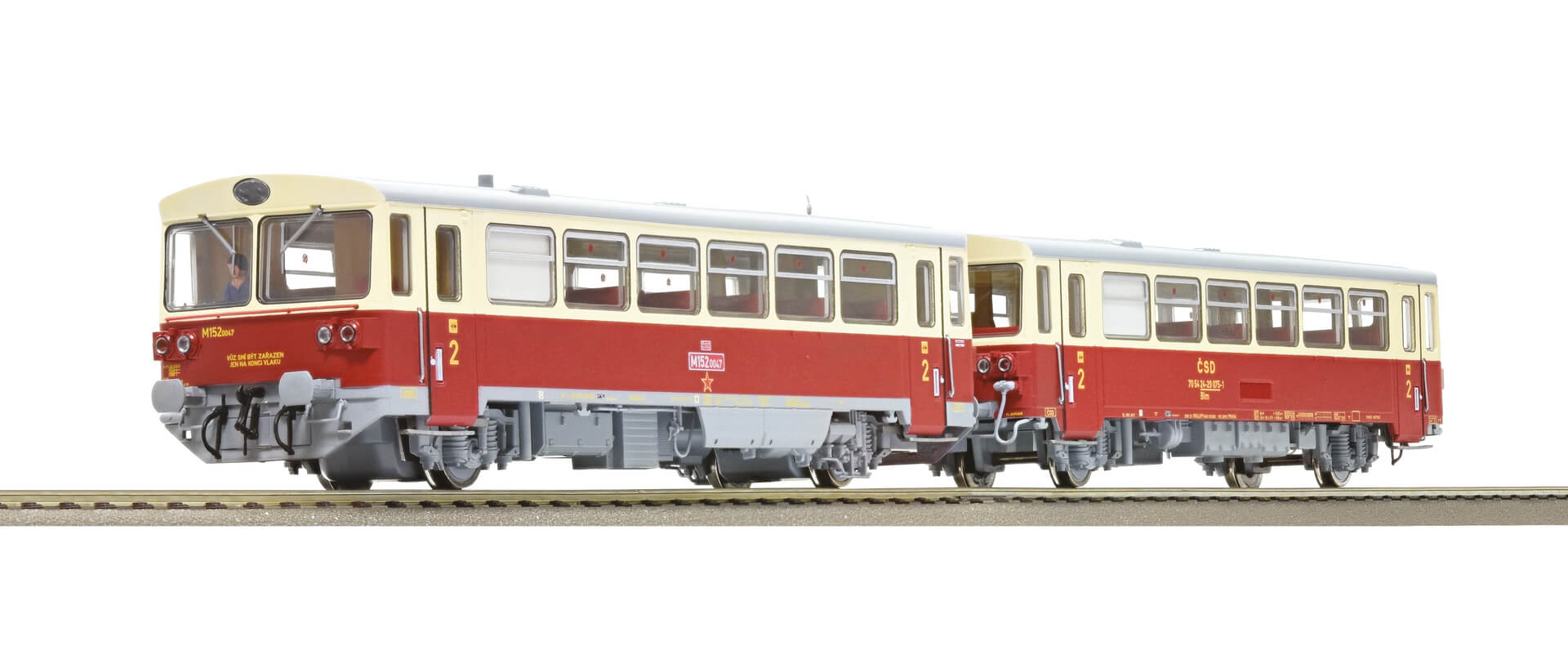 Roco 70373 H0 Dieseltriebwagen Rh M 152.0 mit Beiwagen der CSD DCC SOUND
