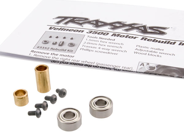 TRAXXAS® 3352 Rebuild kit Verschleißteile Satz für Velineon® 3500 brushless Motor