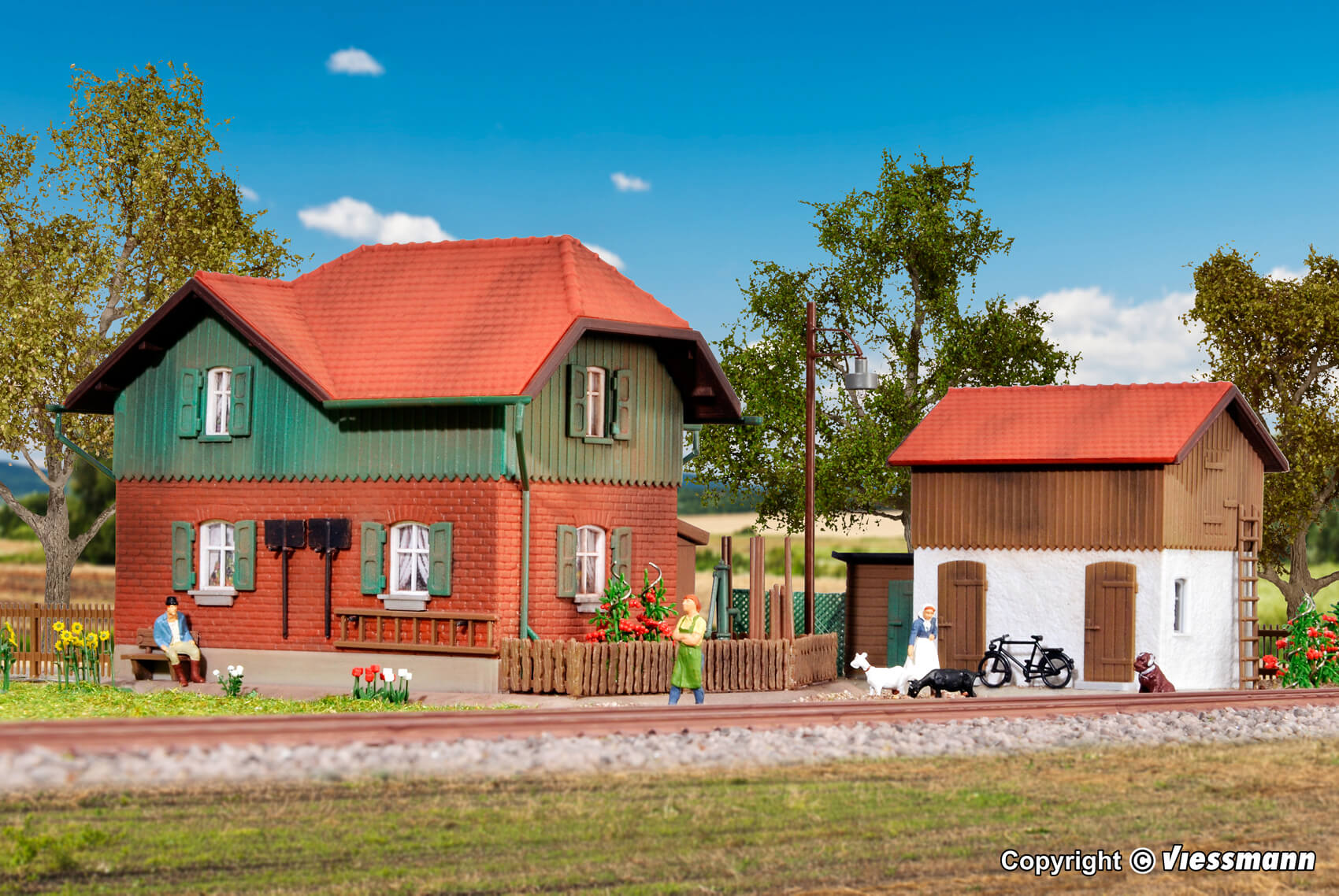 kibri 39320 Wärterhaus Kaltental mit Nebengebäude