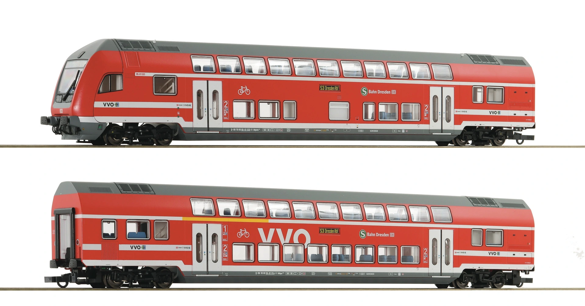 Roco 6220066 2-tlg. Set Doppelstockwagen DB AG