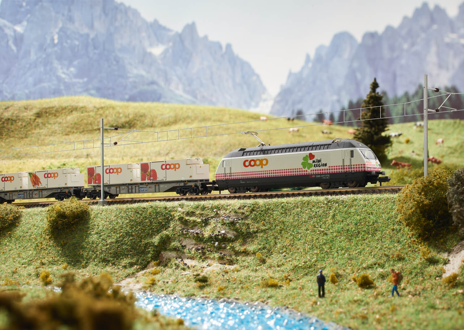 Minitrix 11157 Spur N Digital-Startpackung schweizer Güterzug Re 460 SOUND