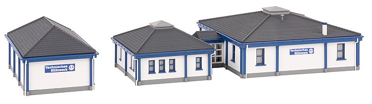 Faller 222222 N THW-Gebäude mit Fahrzeughalle