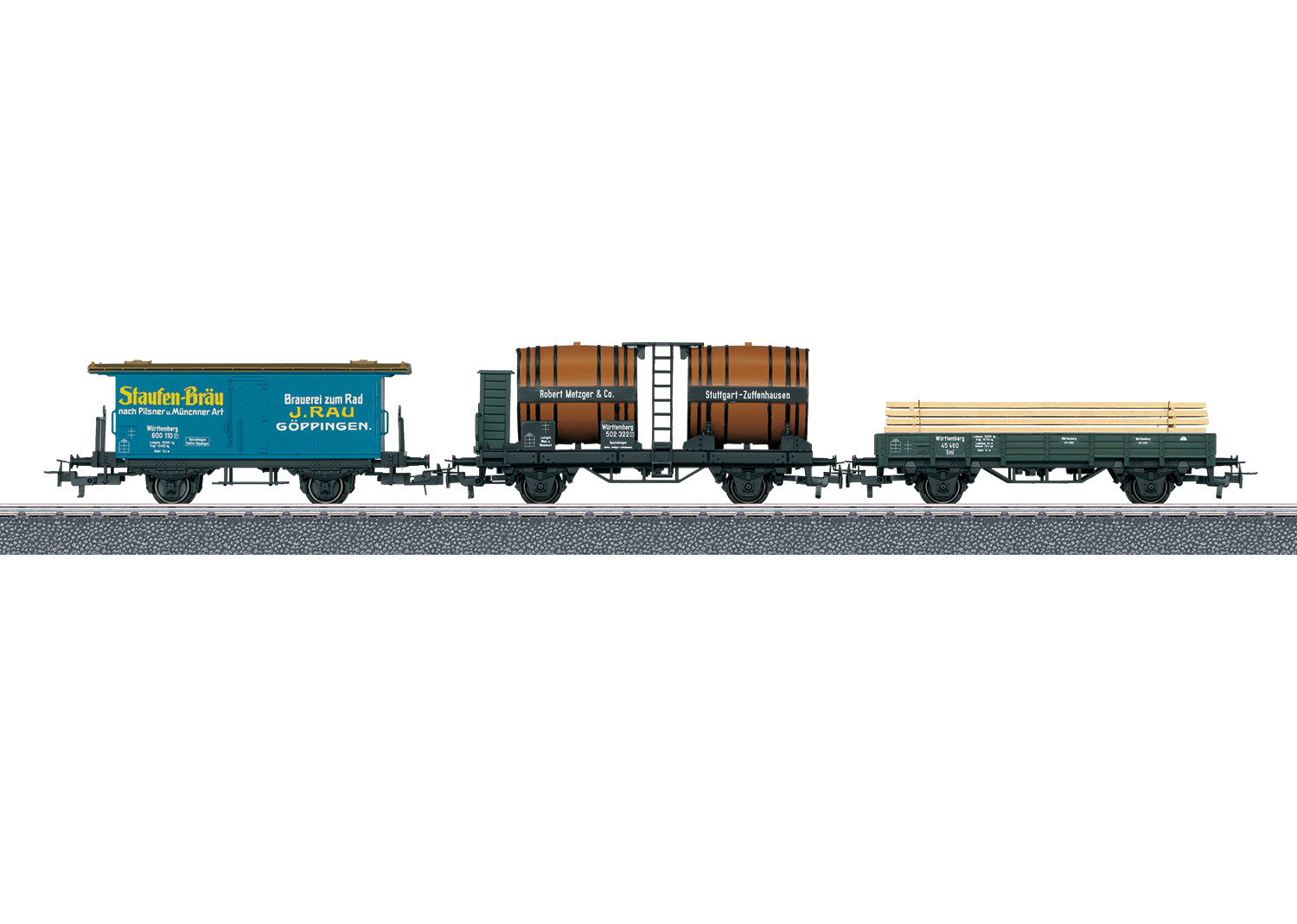 Märklin 44140 Güterwagen-Set Sml, Weinfaßwagen, Litera H