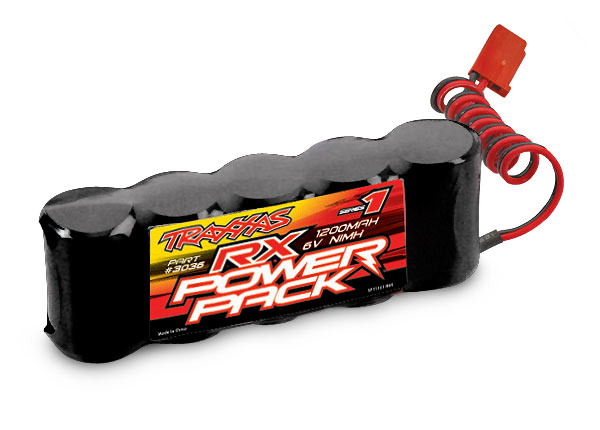 TRAXXAS® 3036 Akku RX Power Pack 5-Zellen-Flachbauweise GP-Zellen NiMH 1200mAh