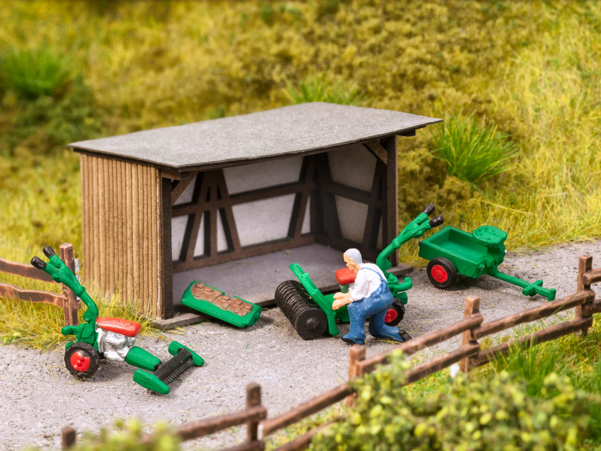 12041 Deko-Szene Auf dem Land 