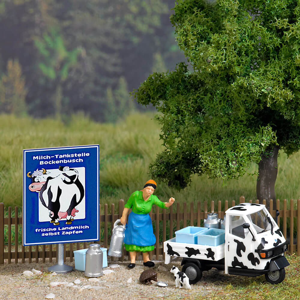 BUSCH 7720 H0 Milchtransport Mini-Welt