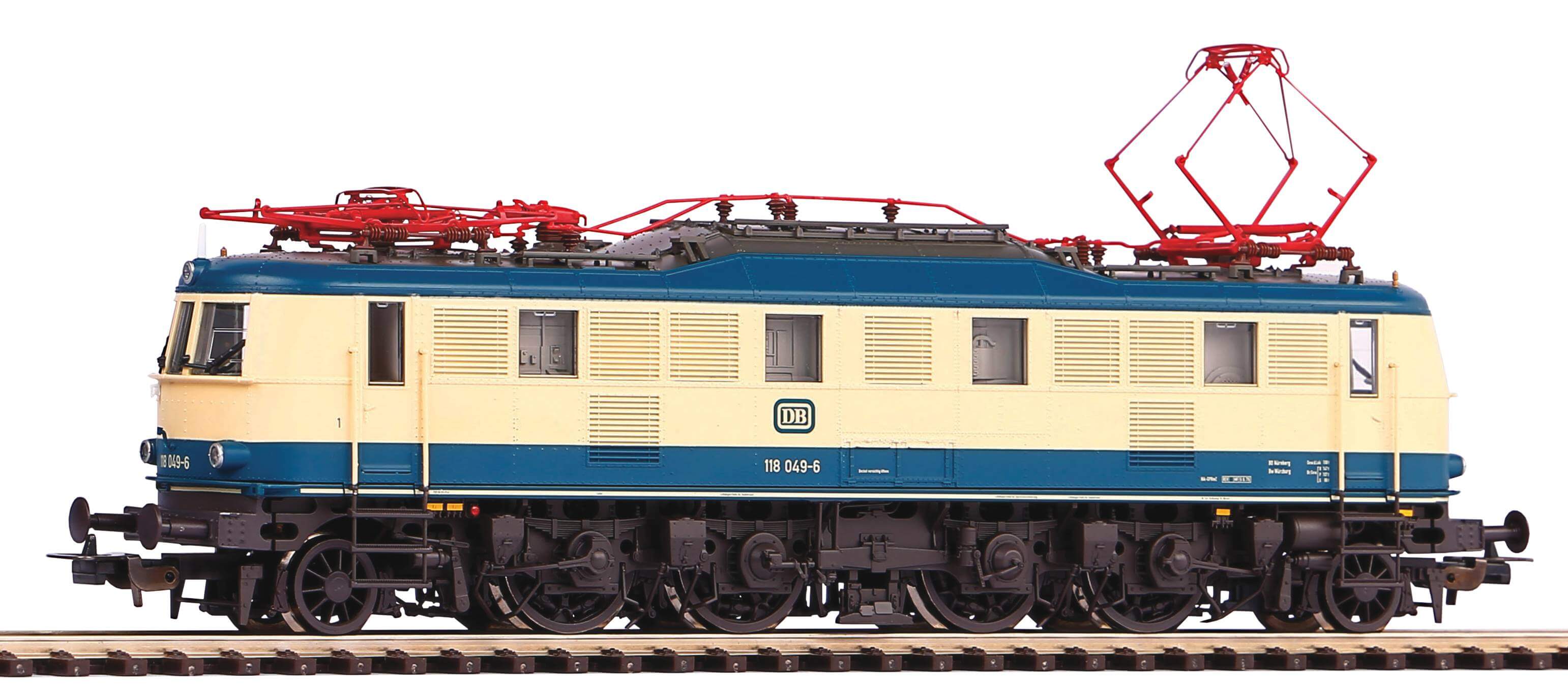 Piko H0 Elektrolok BR 118 der DB ozeanblau beige 51869