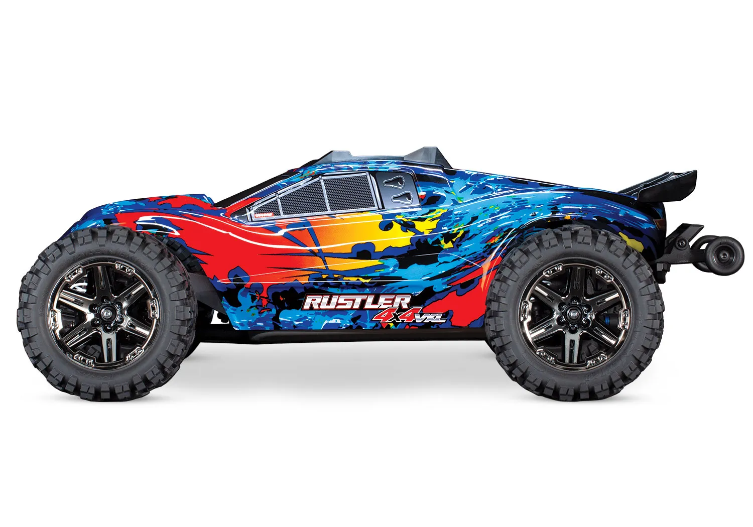 TRAXXAS® 67076-4RED Rustler 4x4 VXL rot/gelb RTR 