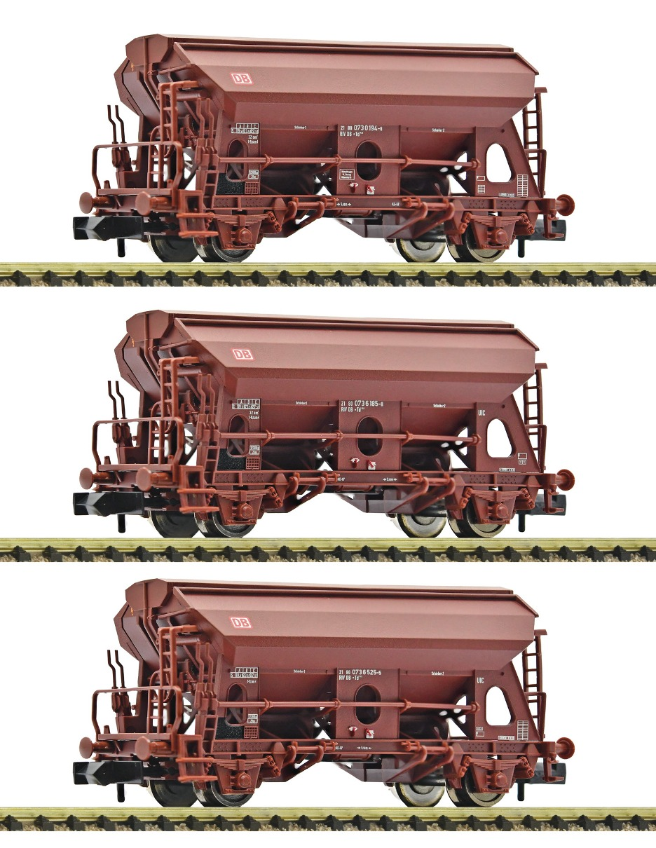 Fleischmann 830358 3-tlg. Set Schwenkdachwagen DB AG