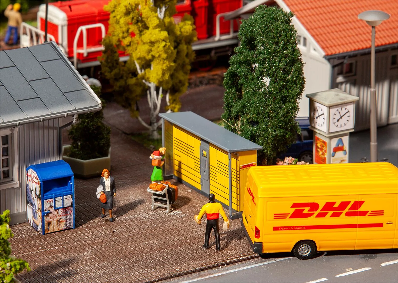 Faller H0 180281 2 Packstationen DHL
