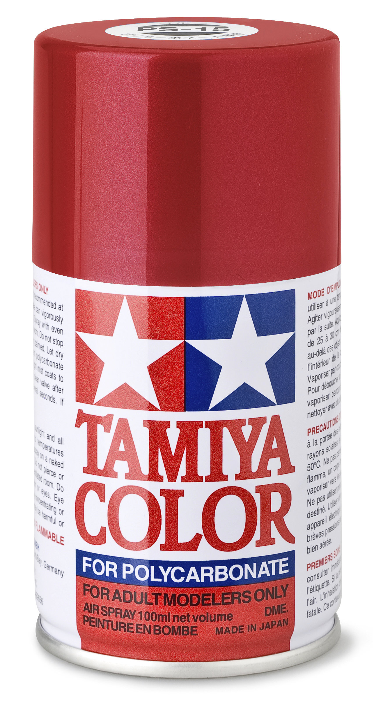 TAMIYA 300086015 PS-15 Metallic Rot Polycarbonat 100ml