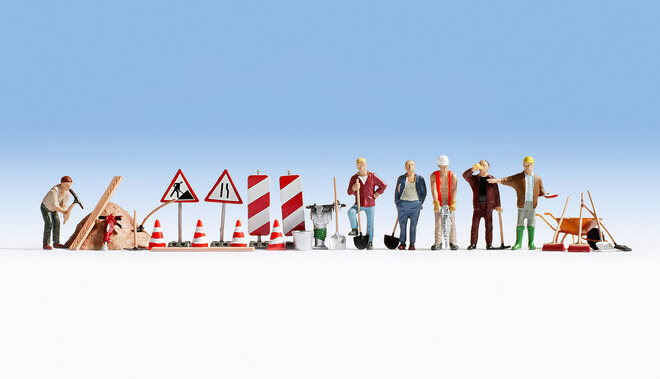 NOCH 15111 Bauarbeiter und Zubehör