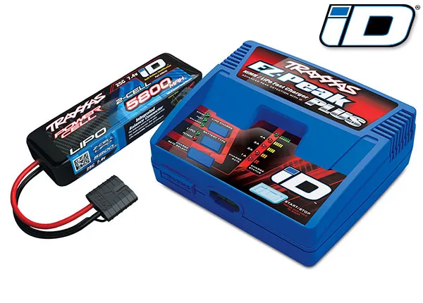 TRAXXAS® TRX2992GX EZ-Peak Plus-Lader 2970G + LiPo-Akku 5800 mAh, 7,4 V, 2S, 25C 2843X