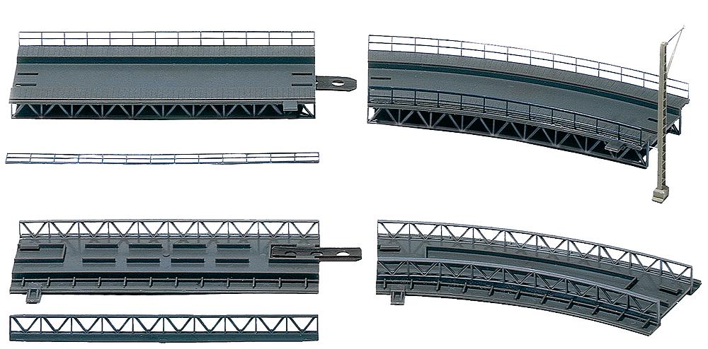 Faller 120470 Auf- und Abfahrt Beispiel mit nicht enthaltenem Oberleitungsmast