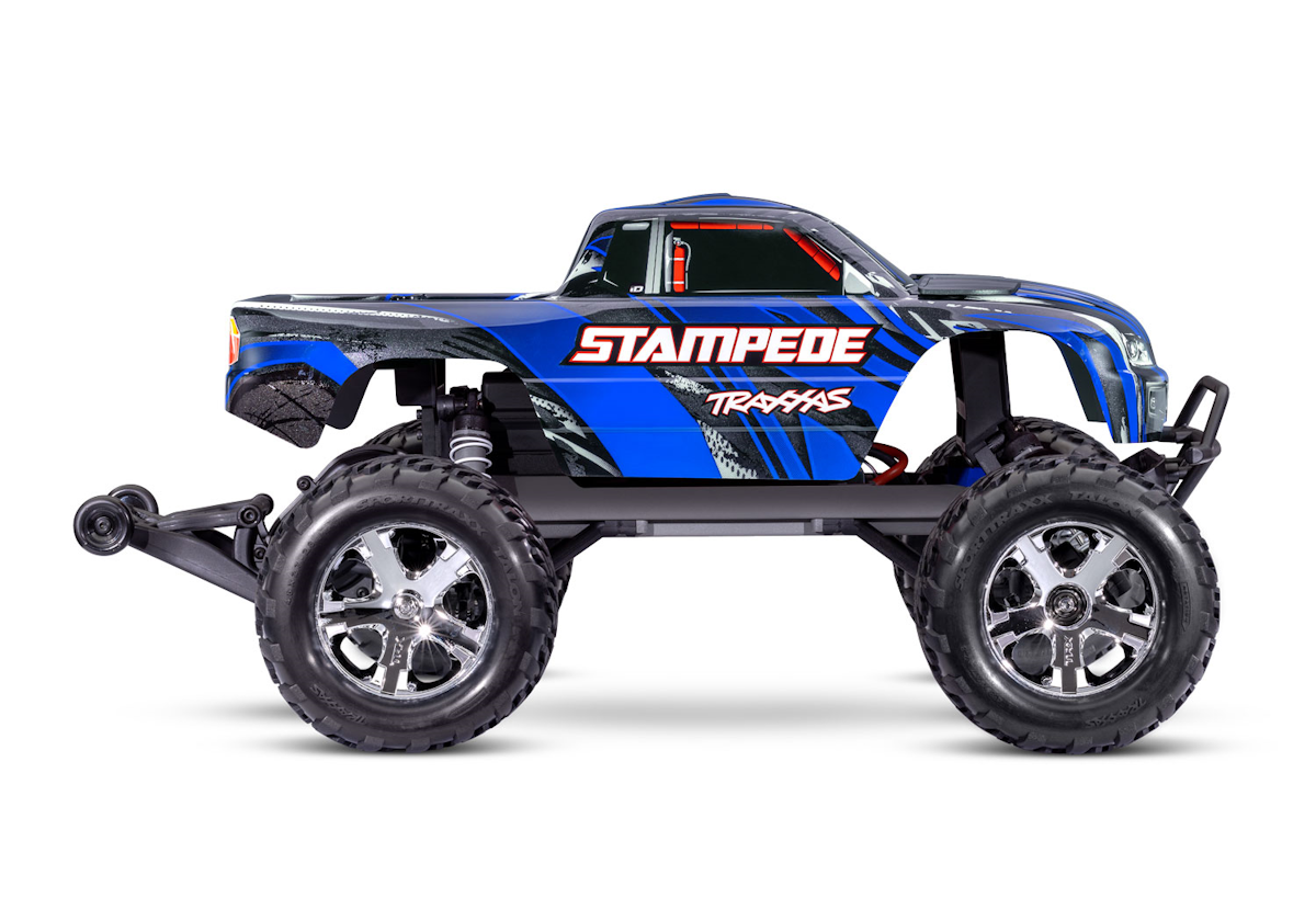 TRAXXAS® 36254-8-BLUE Stampede® XL-5 2WD blau RTR Akku Ladegerät 1/10 2WD Monster Truck 