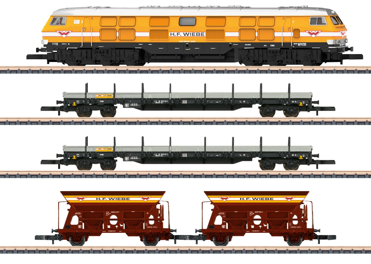 Märklin mini-club 81320 Zugpackung Wiebe Diesellokomotive V320 001-1