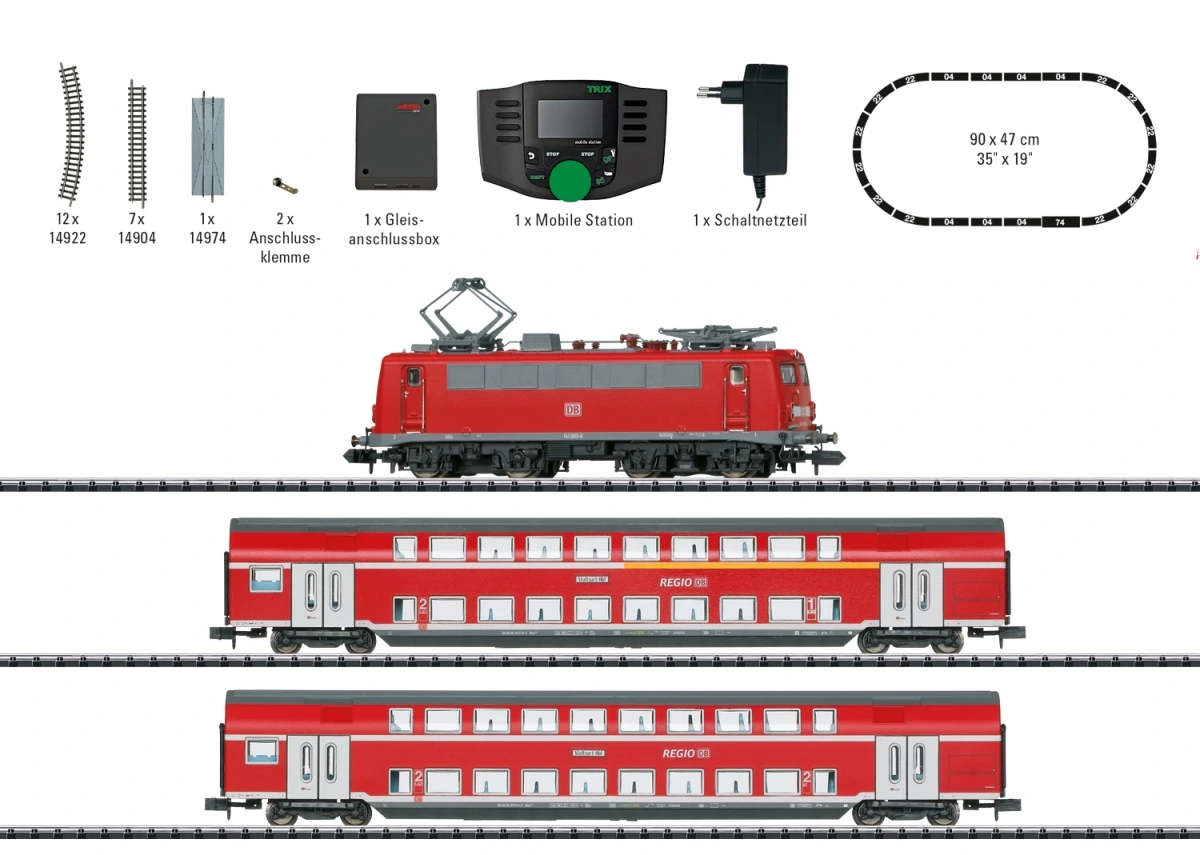Minitrix 11163 Digital-Startpackung Regionalexpress