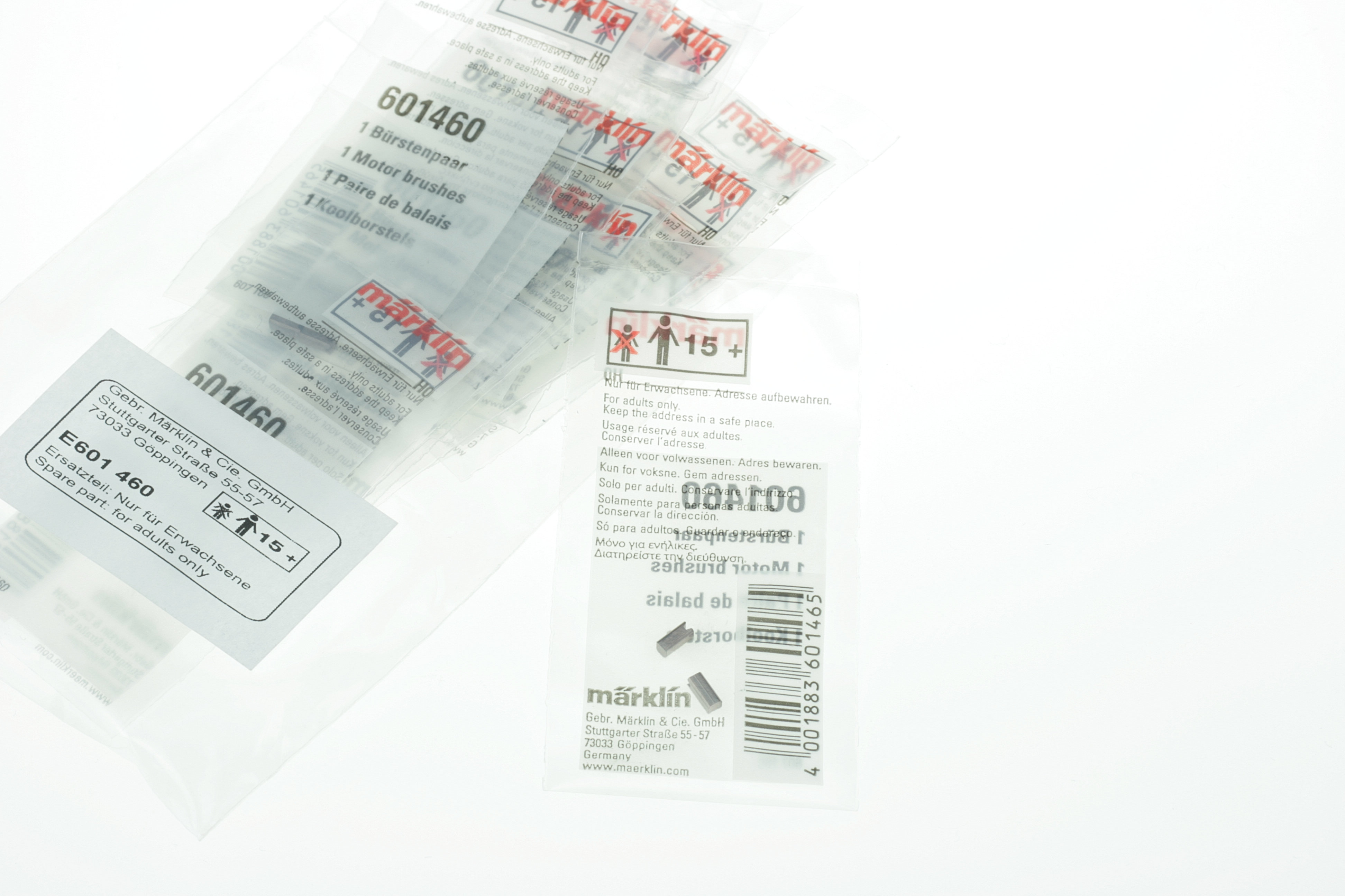 Märklin E601460 Trommelkollektor/Hochleistungsmotor Ersatzkohlenpaar/Graphitbürstenpaar