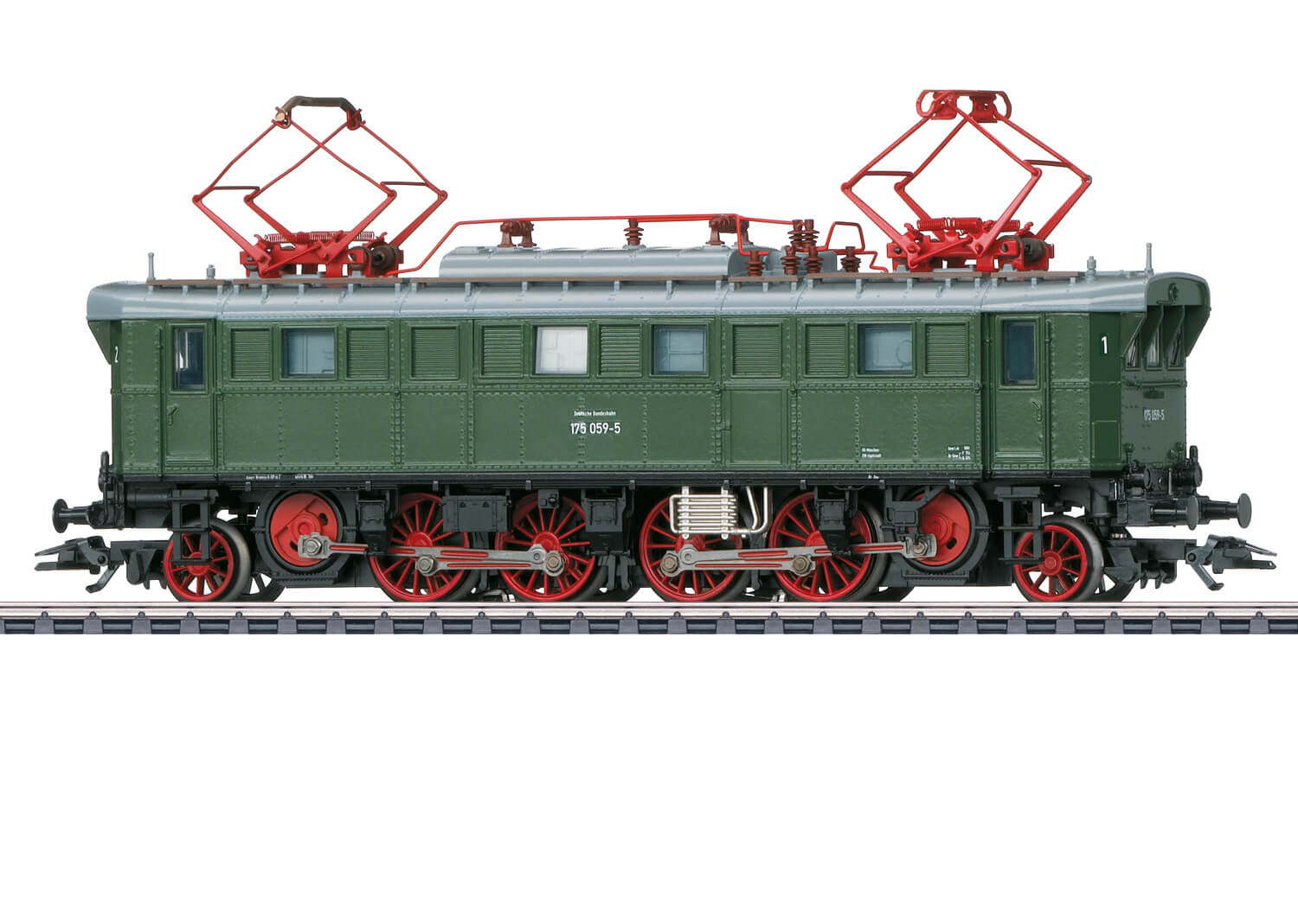Märklin 37489 H0 Elektrolokomotive Baureihe 175 in chromoxidgrüner Grundfarbgebung