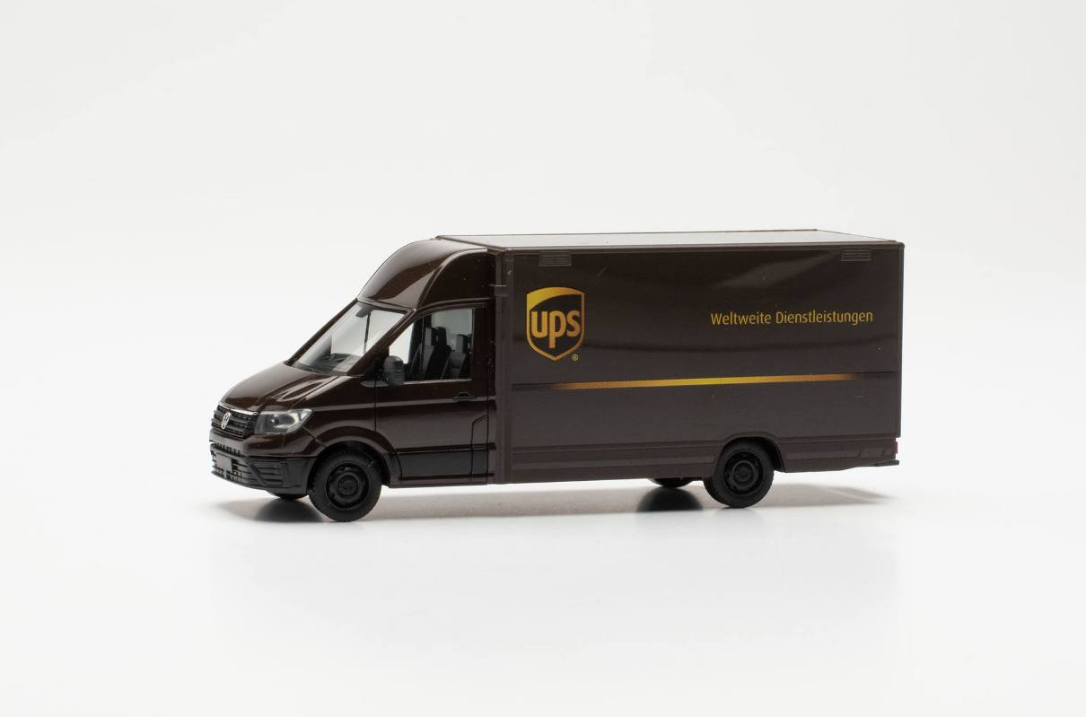 Herpa 097321 VW Crafter Paketverteilerfahrzeug UPS  Volkswagen 