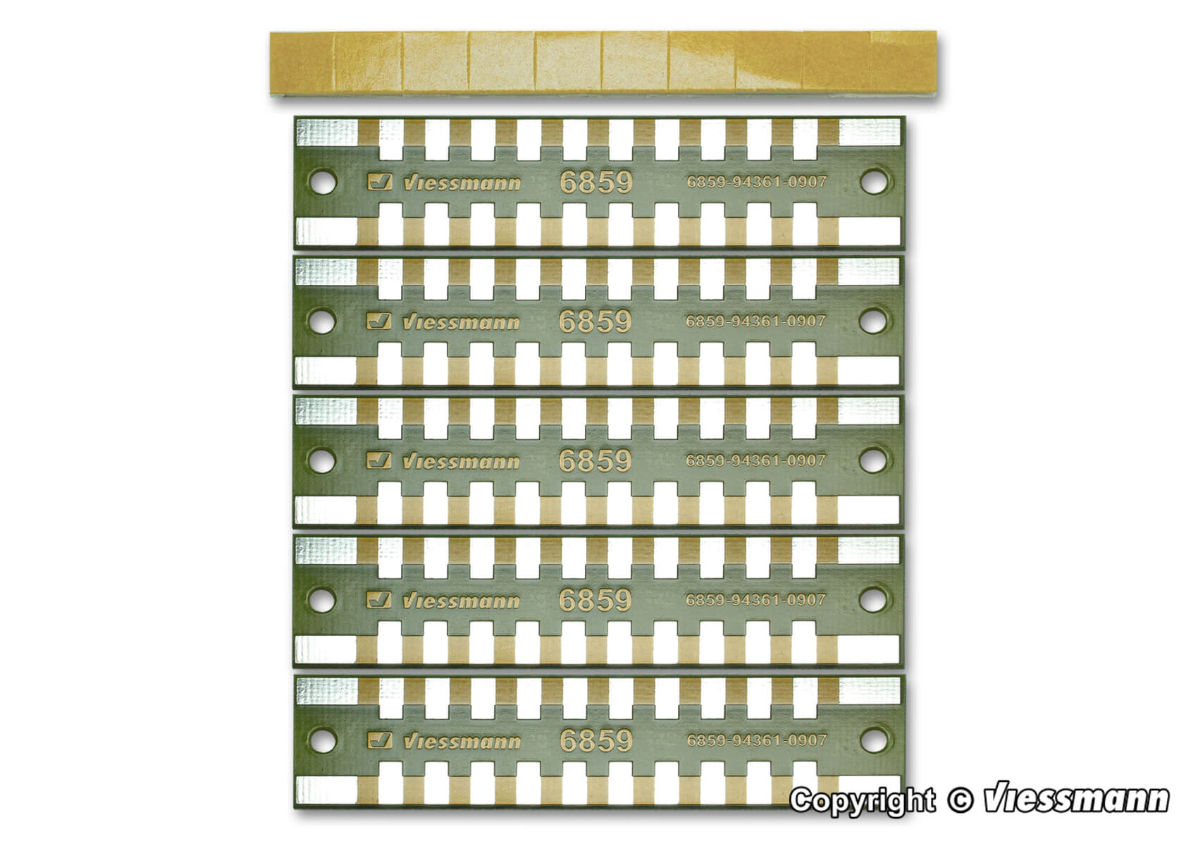 Viessmann 6859 Löt-Verteilerleisten 2-polig (5 Stück)