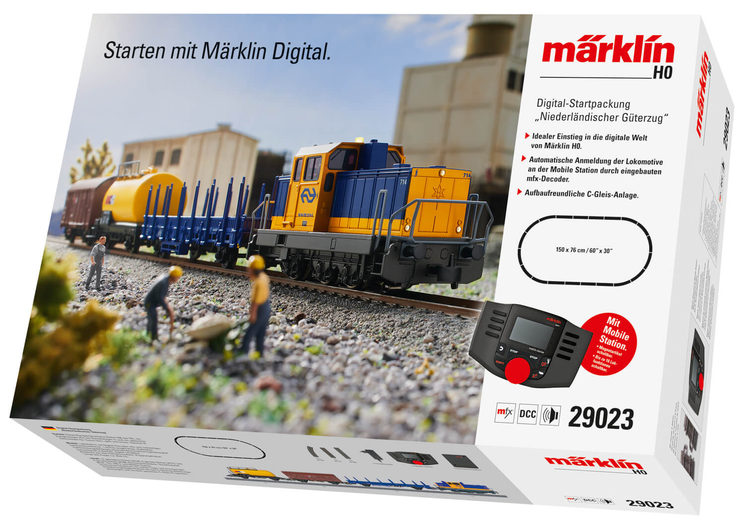 Märklin 29023 H0 Digital-Startpackung Niederländischer Güterzug