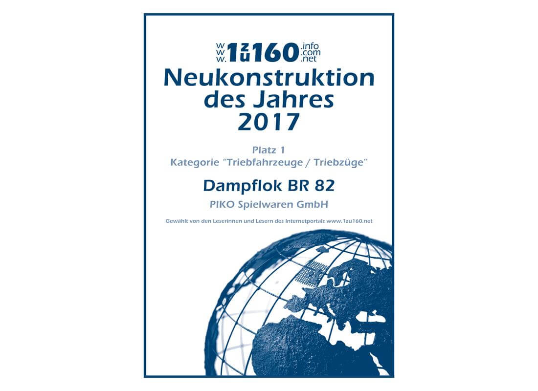 PIKO 40101 Dampflok BR 82 mit Sound-Decoder