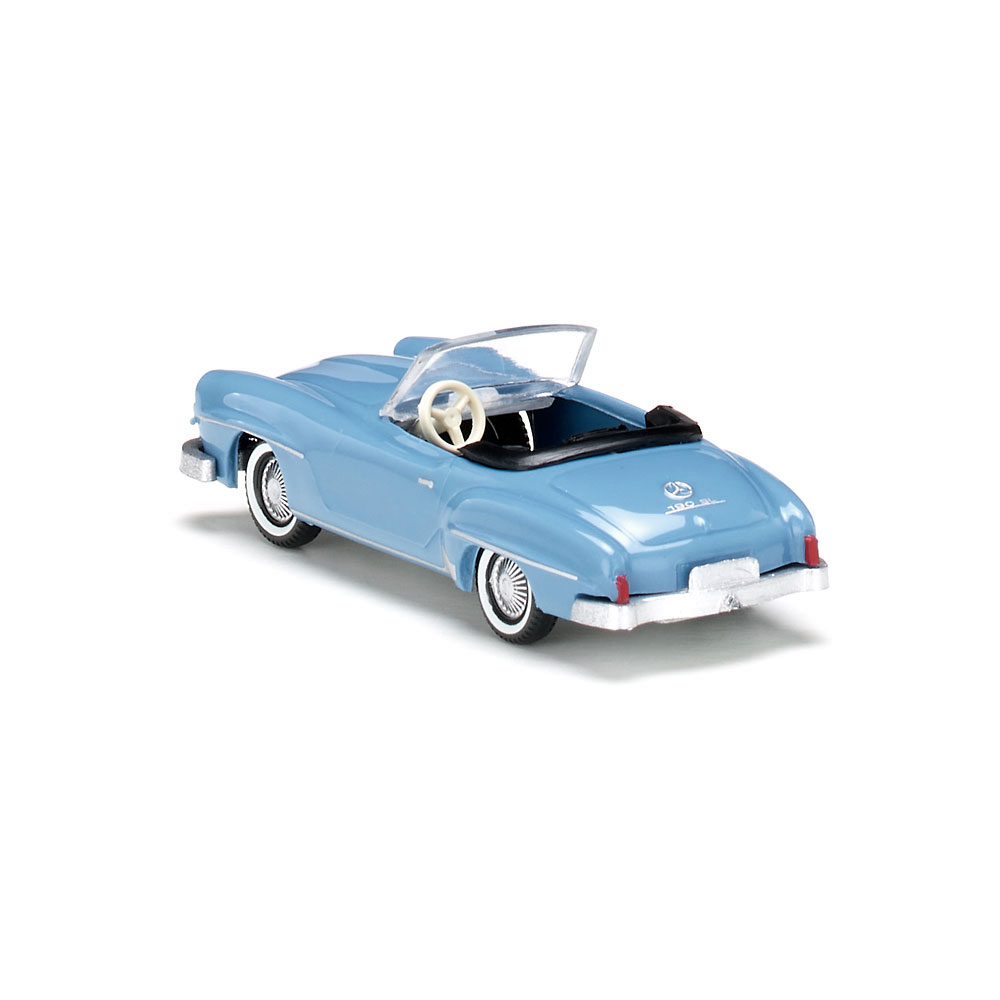 Wiking 025002 Mercedes-Benz 190 SL Cabrio hellblau
