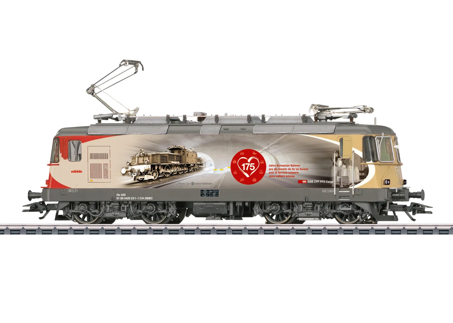 Märklin 37875 Elektrolokomotive Re 420 SBB 175 Jahre Schweizer Bahnen