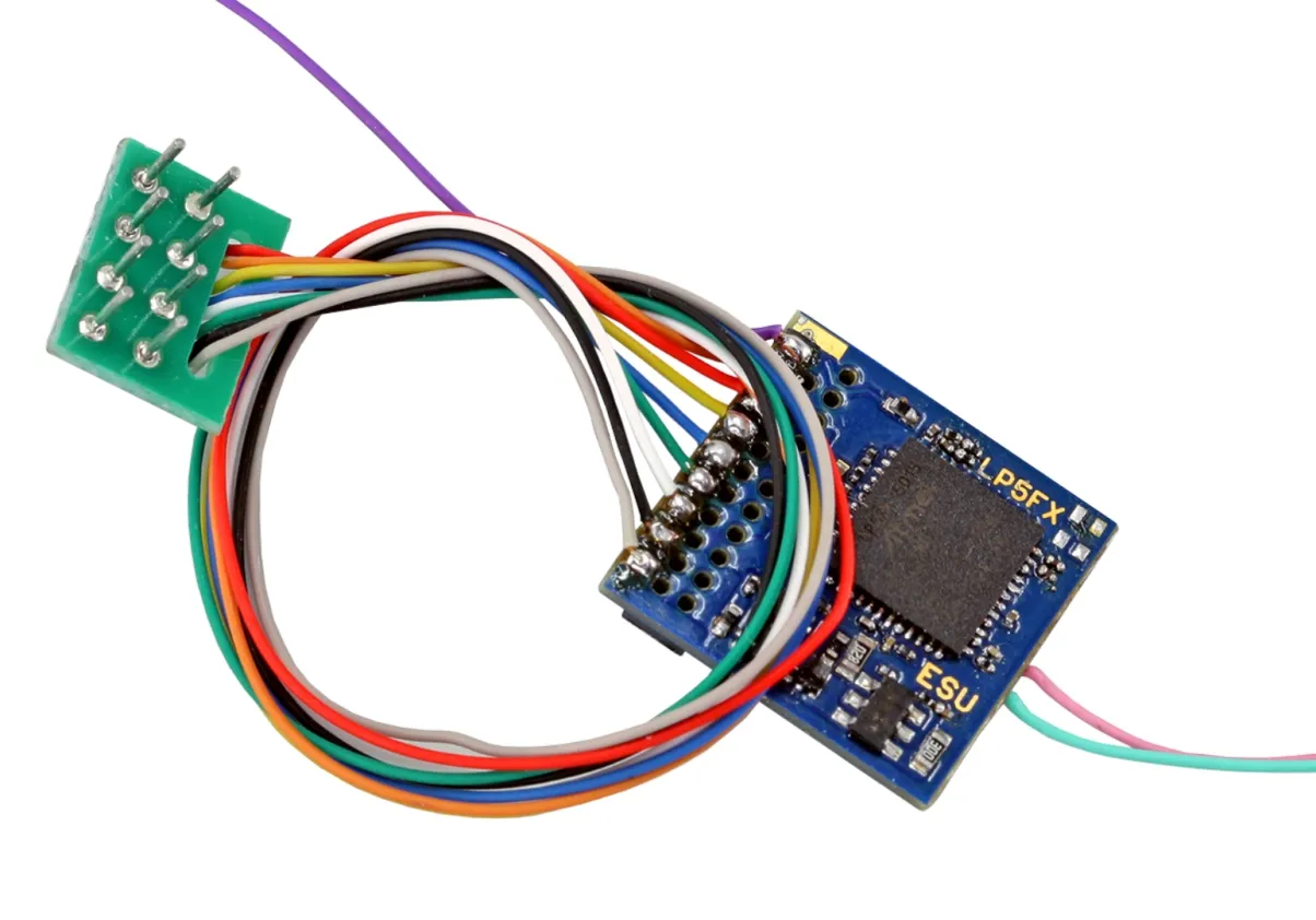 ESU 59210 LokPilot 5 Fx DCC MM SX 8-pin NEM652 Spurweite H0 0