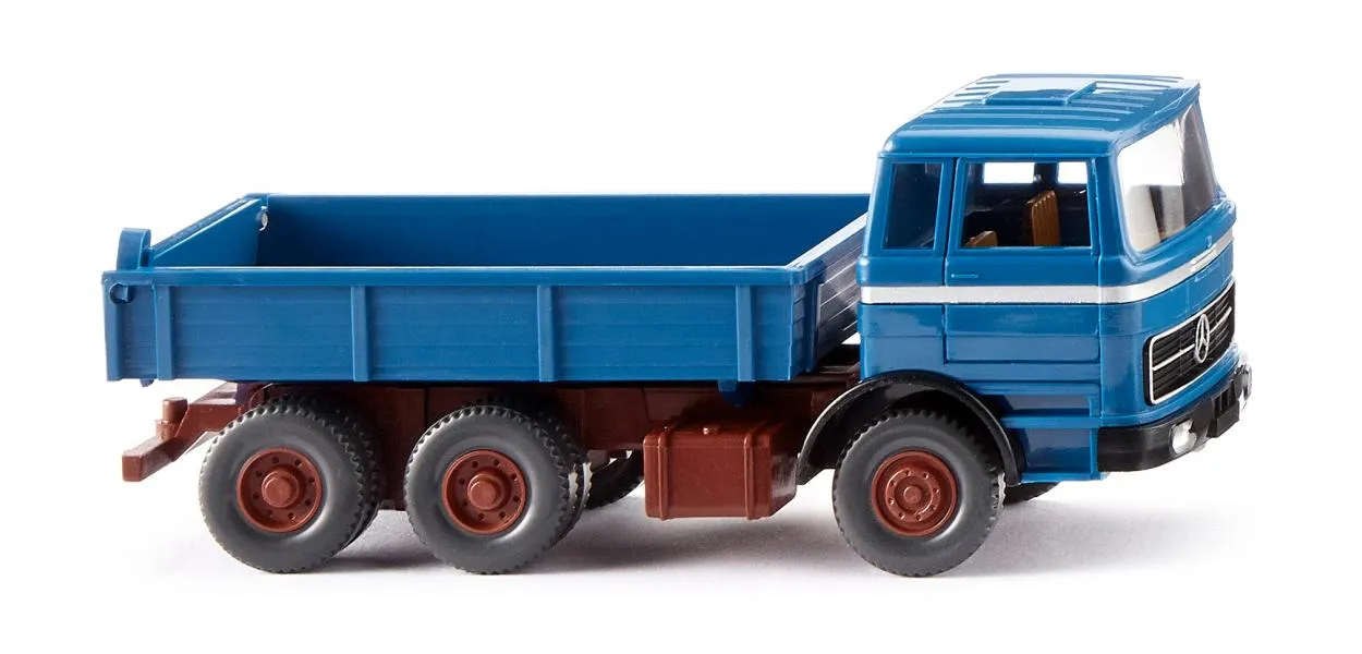 Wiking 042407 Mercedes Benz Flachpritschenkipper azurblau