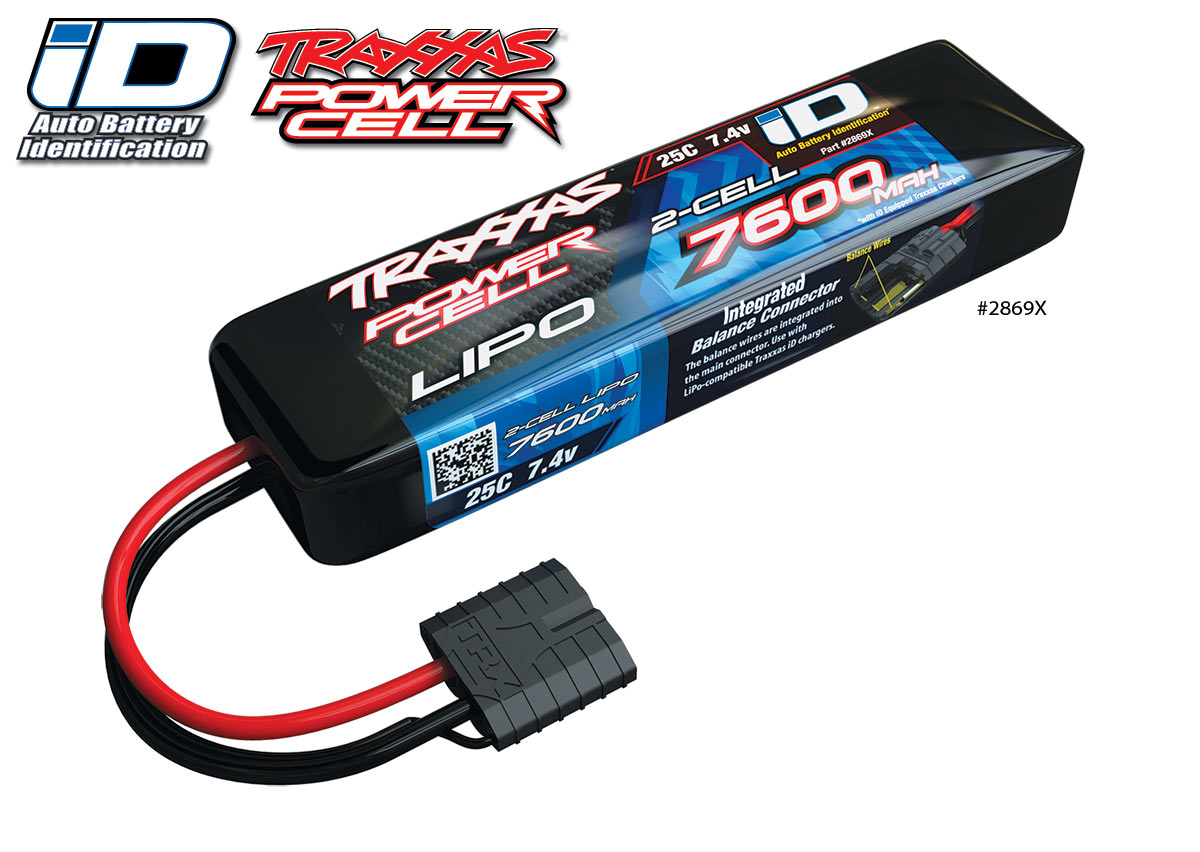 TRAXXAS® 2869X TRAXXAS® iD™ LiPo POWER CELL 7600 mAh 2S