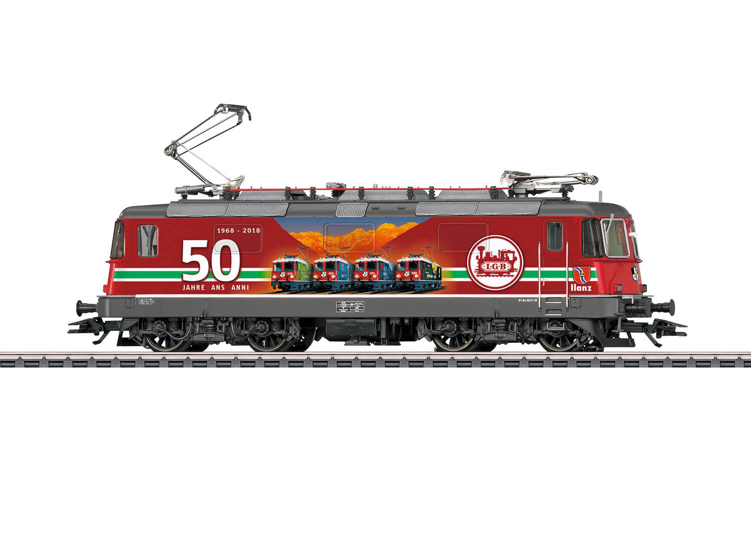 Märklin 37351 Elektrolokomotive Reihe 4/4 II der SBB im Design 50 Jahre LGB mit Sound