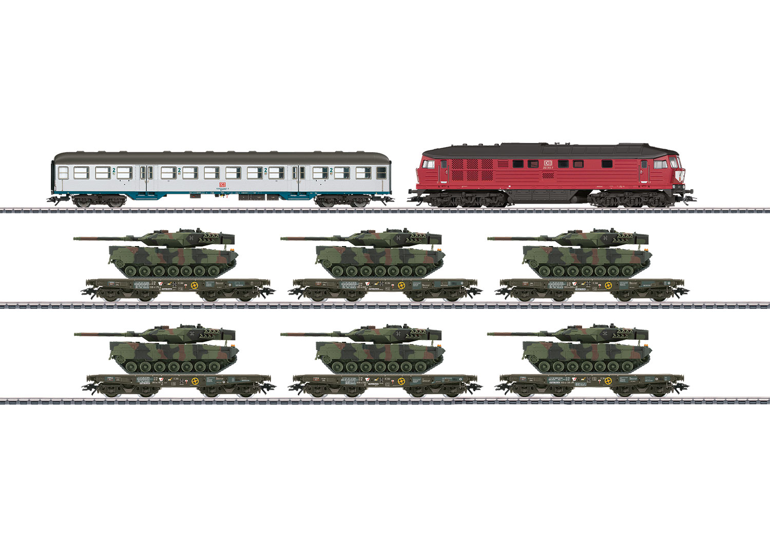 Märklin 26606 Güterzug mit Militärgut der Bundeswehr