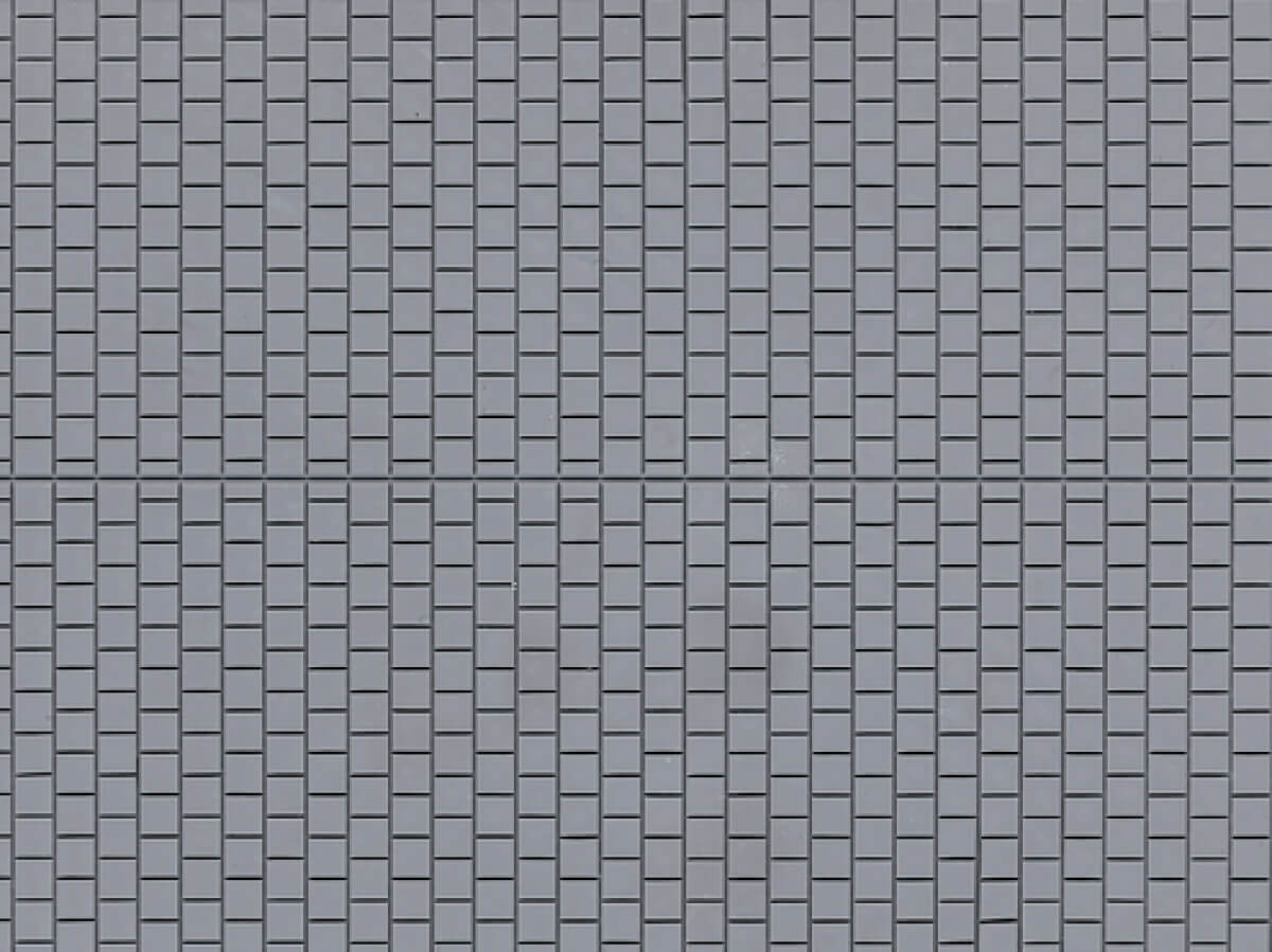 Auhagen 52423 H0 TT 1 Dekorplatte Fußsteig grau lose