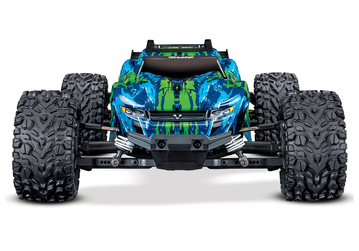 TRAXXAS® 67076-4GRN Rustler 4x4 VXL grün/blau RTR