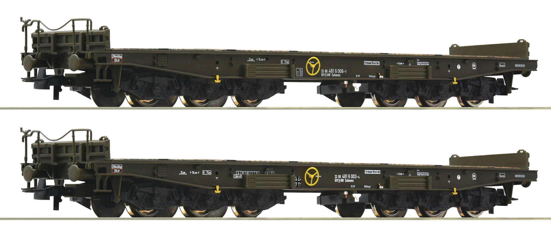 H0 Schwerlastwagen der Deutschen Bundeswehr Roco 76074