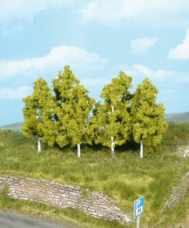 Heki 1998 6 Birken zum Stecken 8 cm