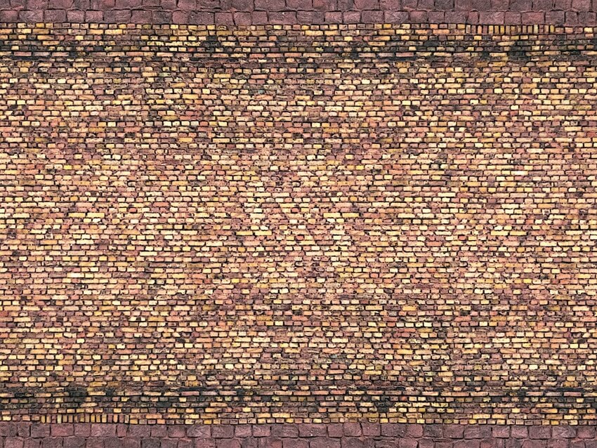 NOCH 56605 3D-Kartonplatte “Ziegel" gelb-bunt