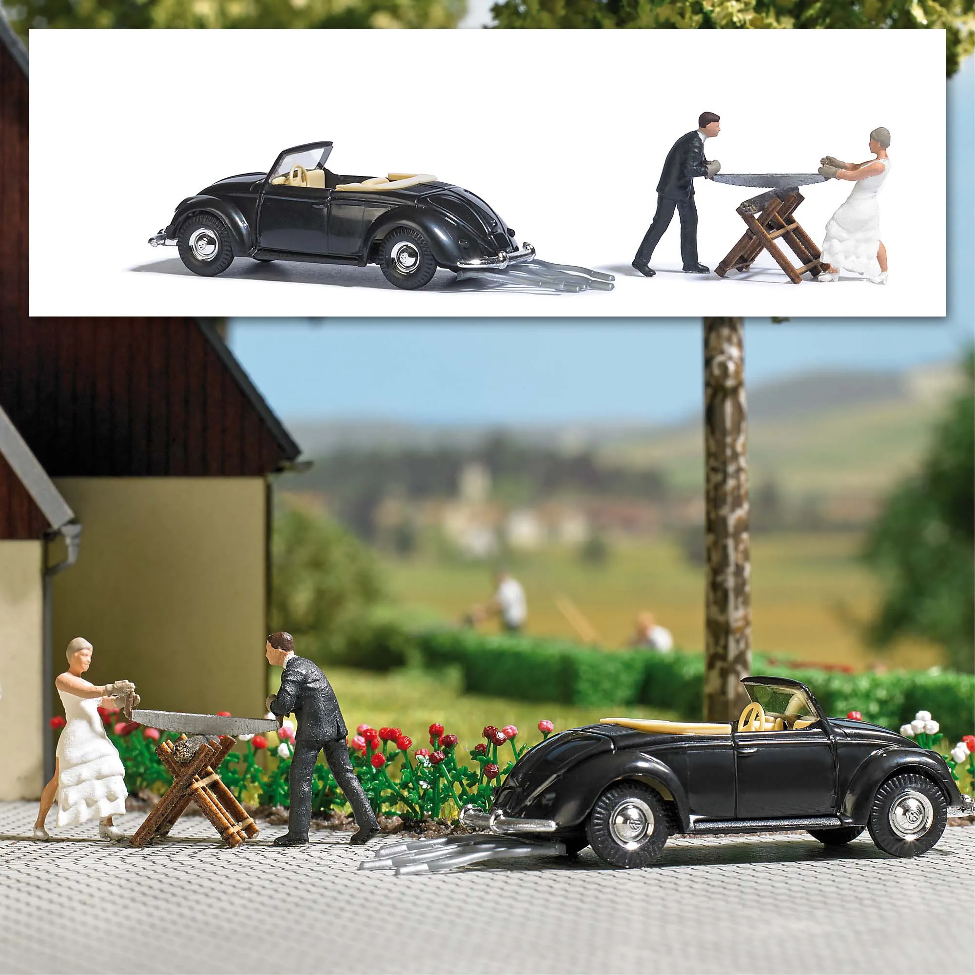 Busch H0 7980 Hochzeit Action Set